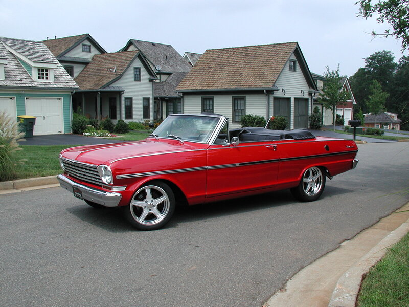 Red classic convertible car
