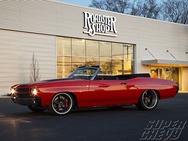 Red classic convertible car
