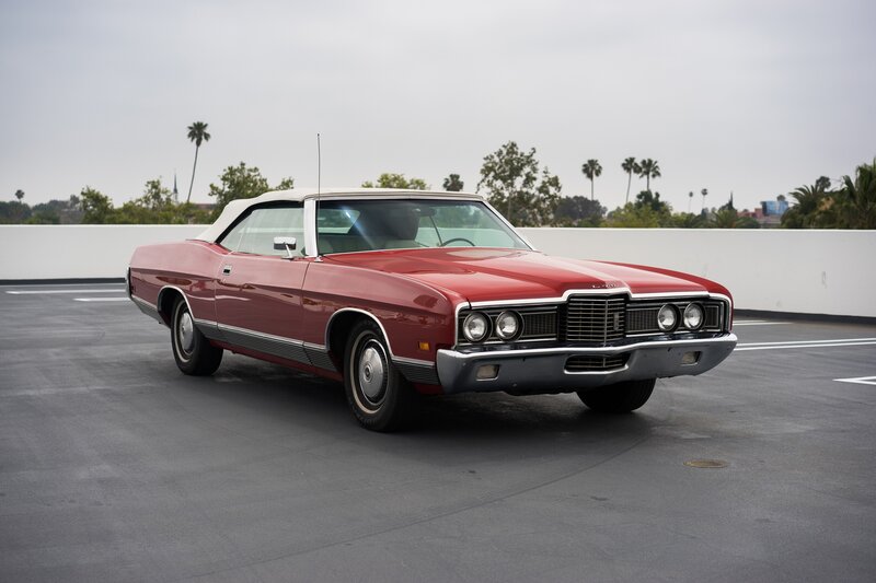 Red classic convertible car
