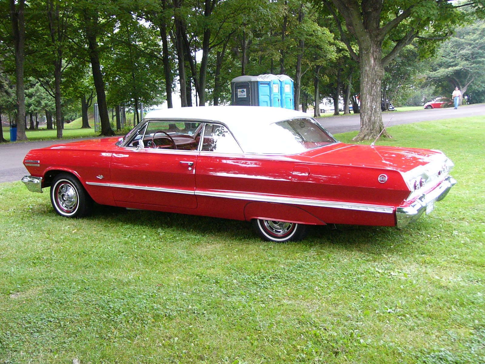 Red classic convertible car