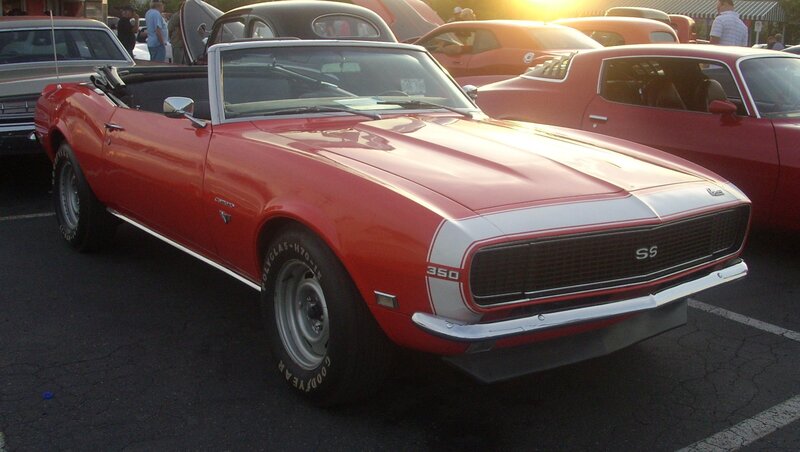 Red classic convertible car