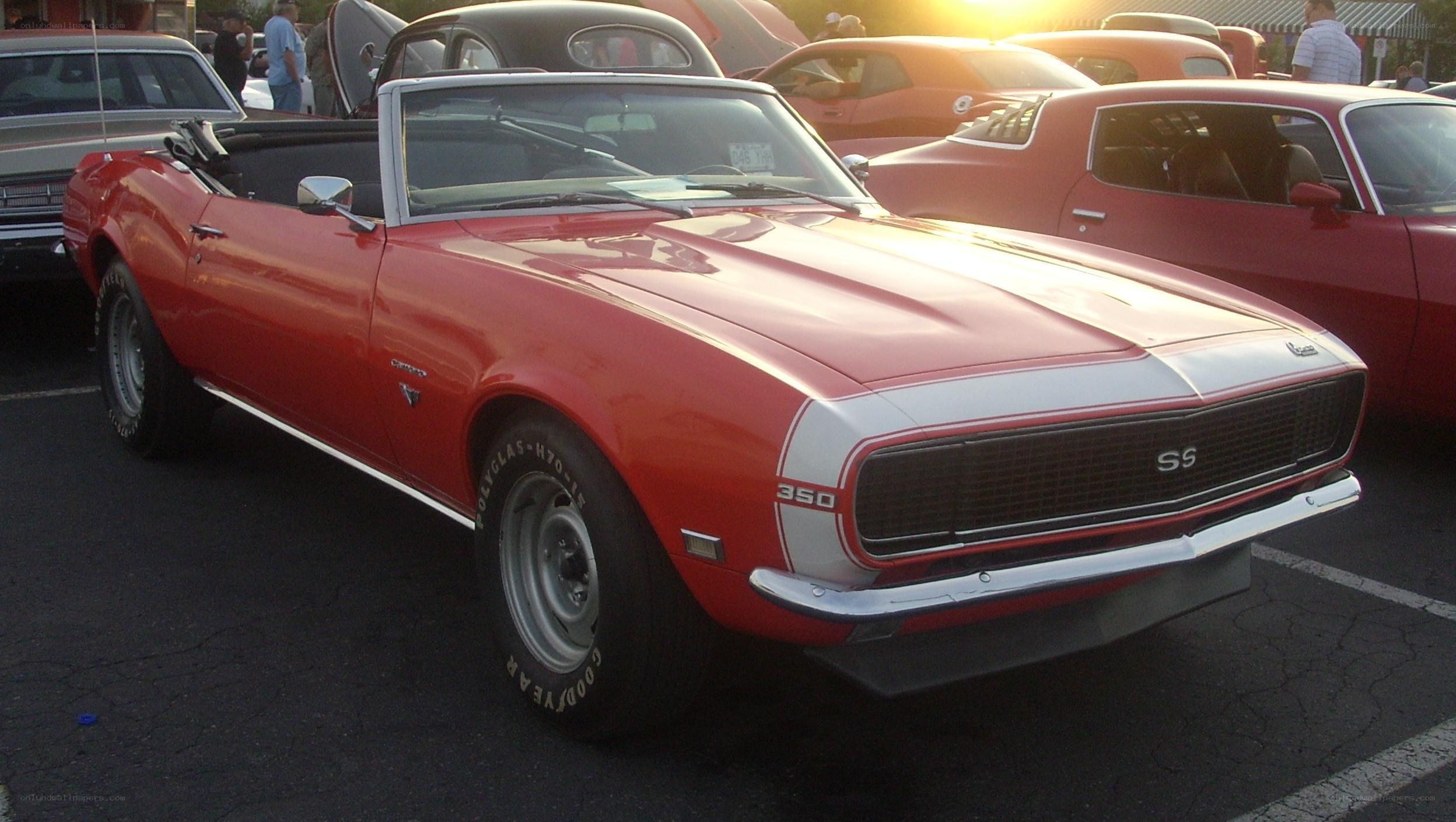 Red classic convertible car