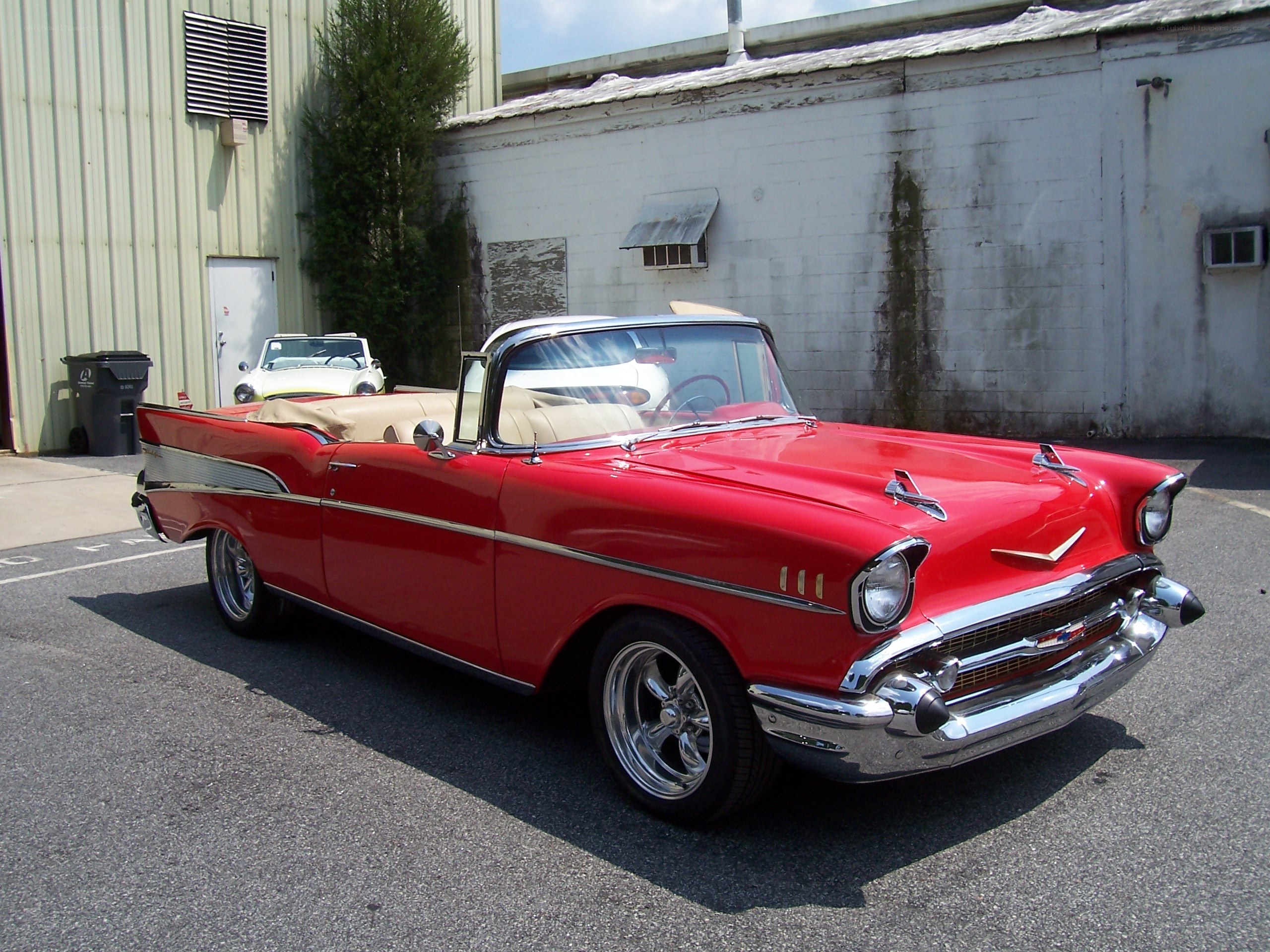 Red classic convertible car