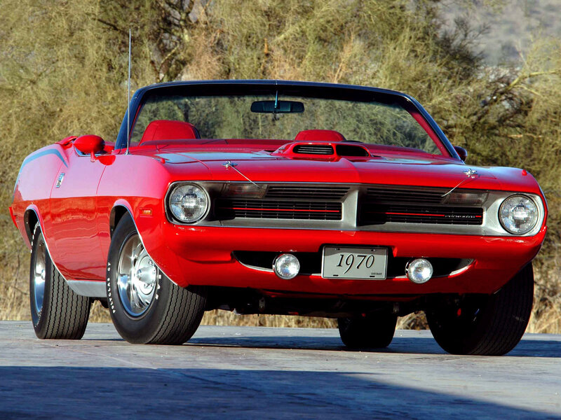 Red classic convertible car