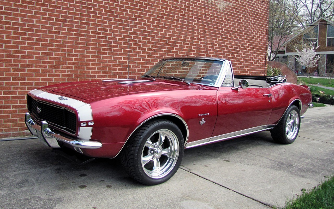 Red classic convertible car