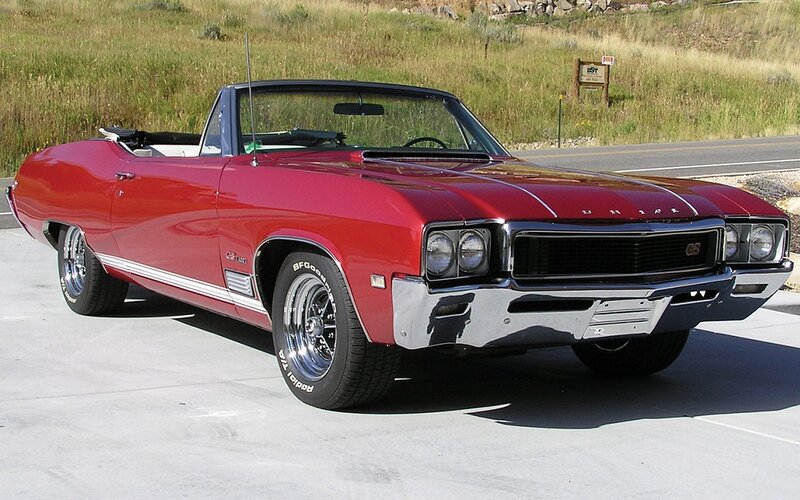 Red classic convertible car