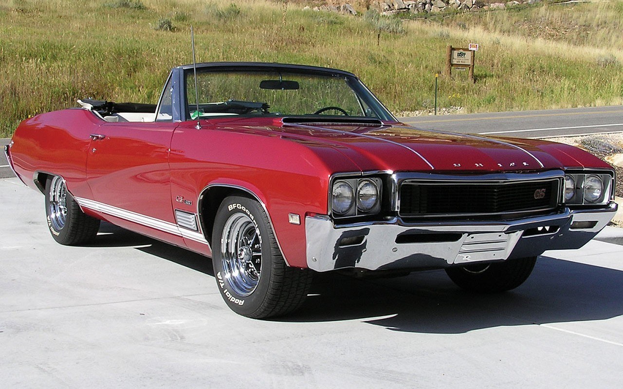 Red classic convertible car