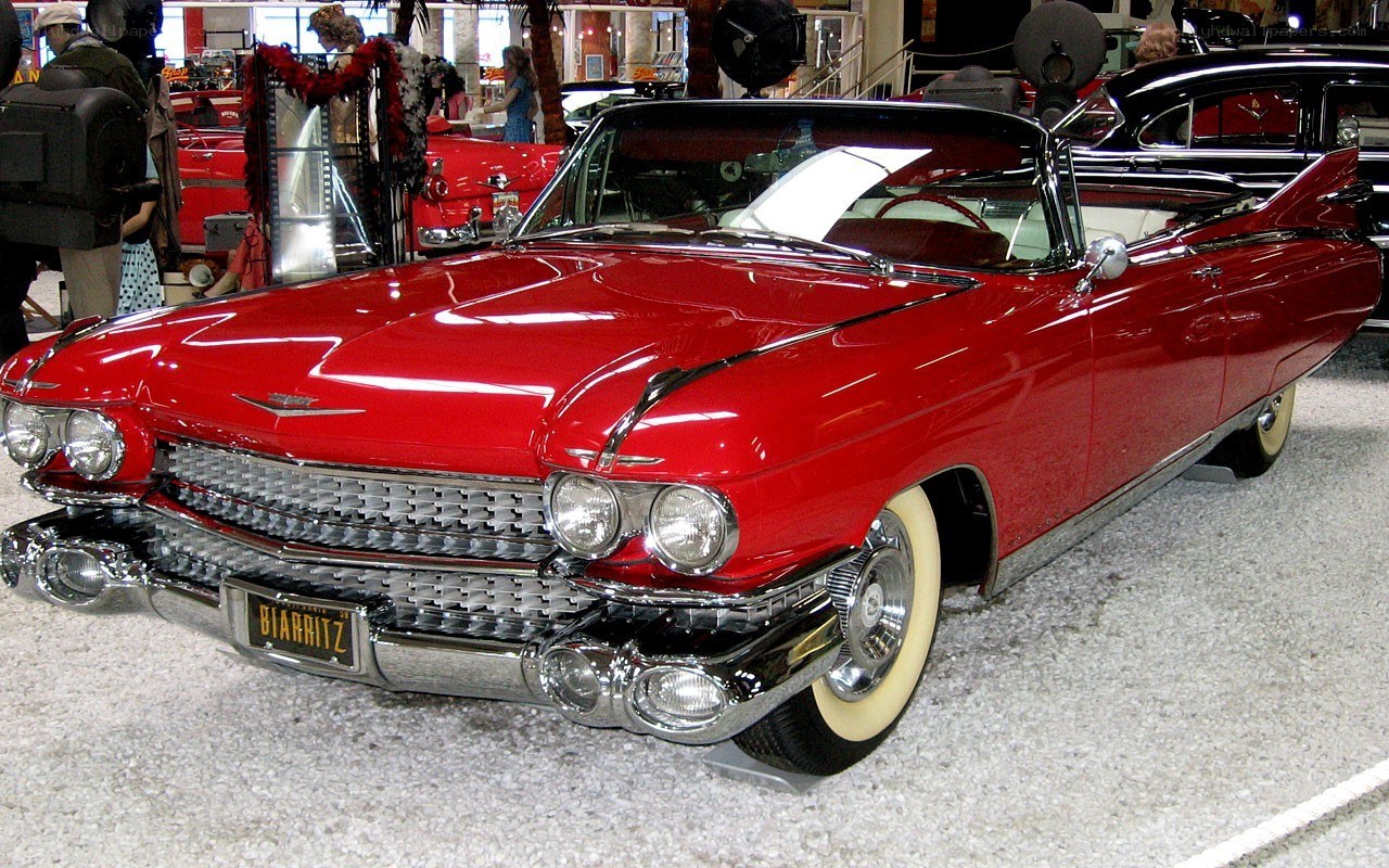 Red classic convertible car