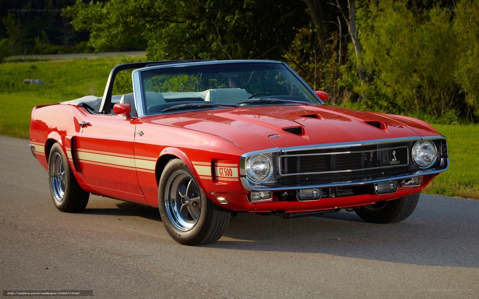 Red classic convertible car