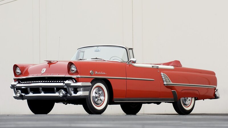 Red classic convertible car