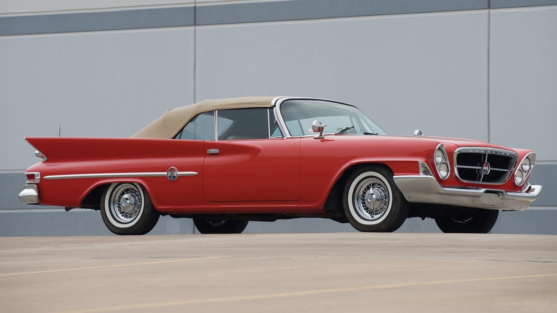 Red classic convertible car