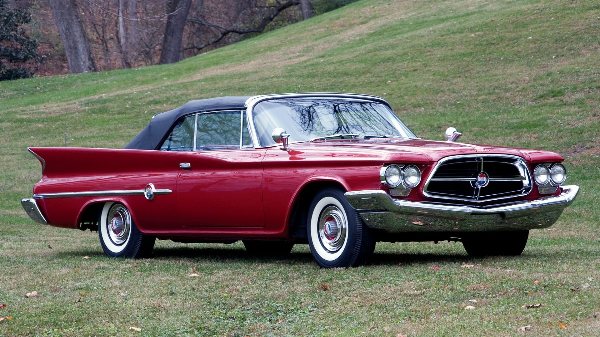 Red classic convertible car