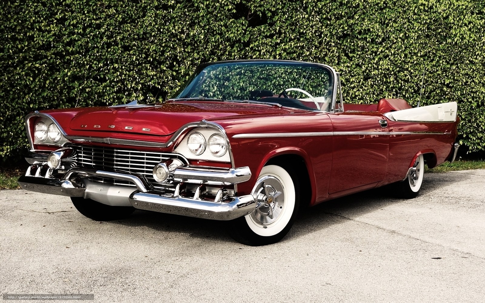 Red classic convertible car