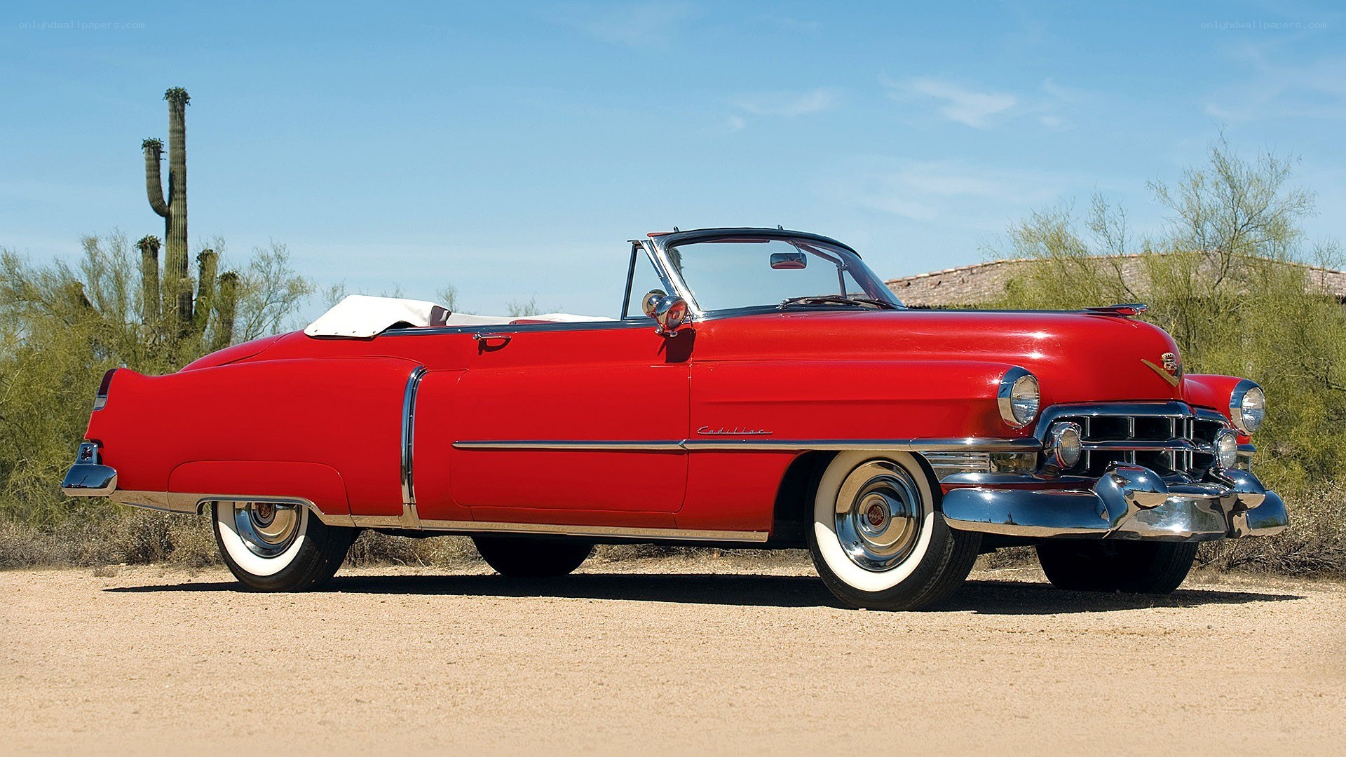 Red classic convertible car