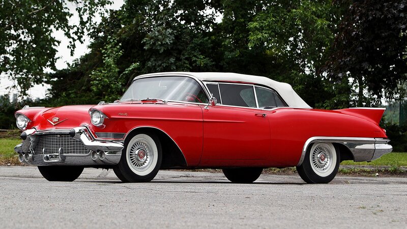 Red classic convertible car