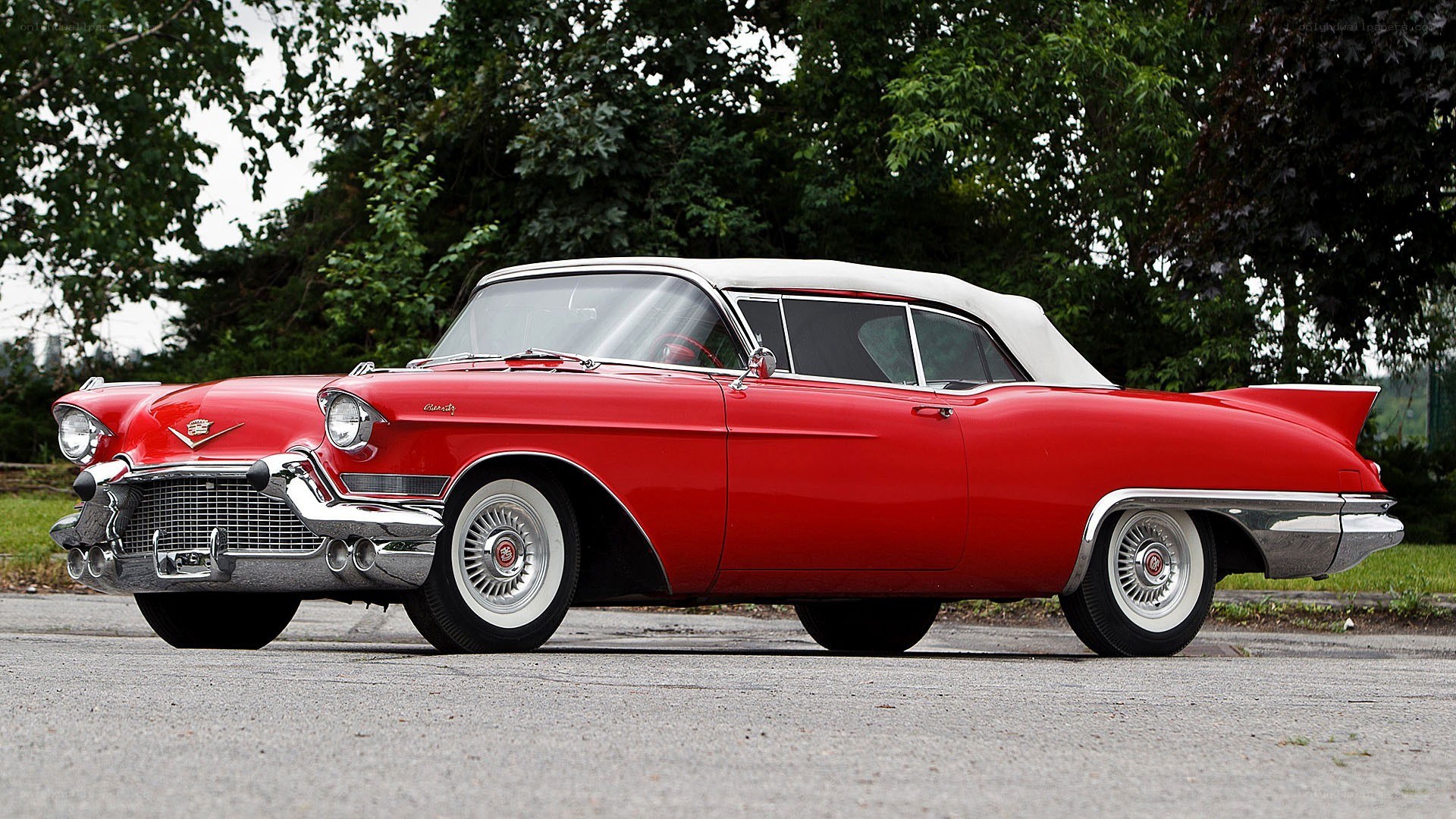 Red classic convertible car