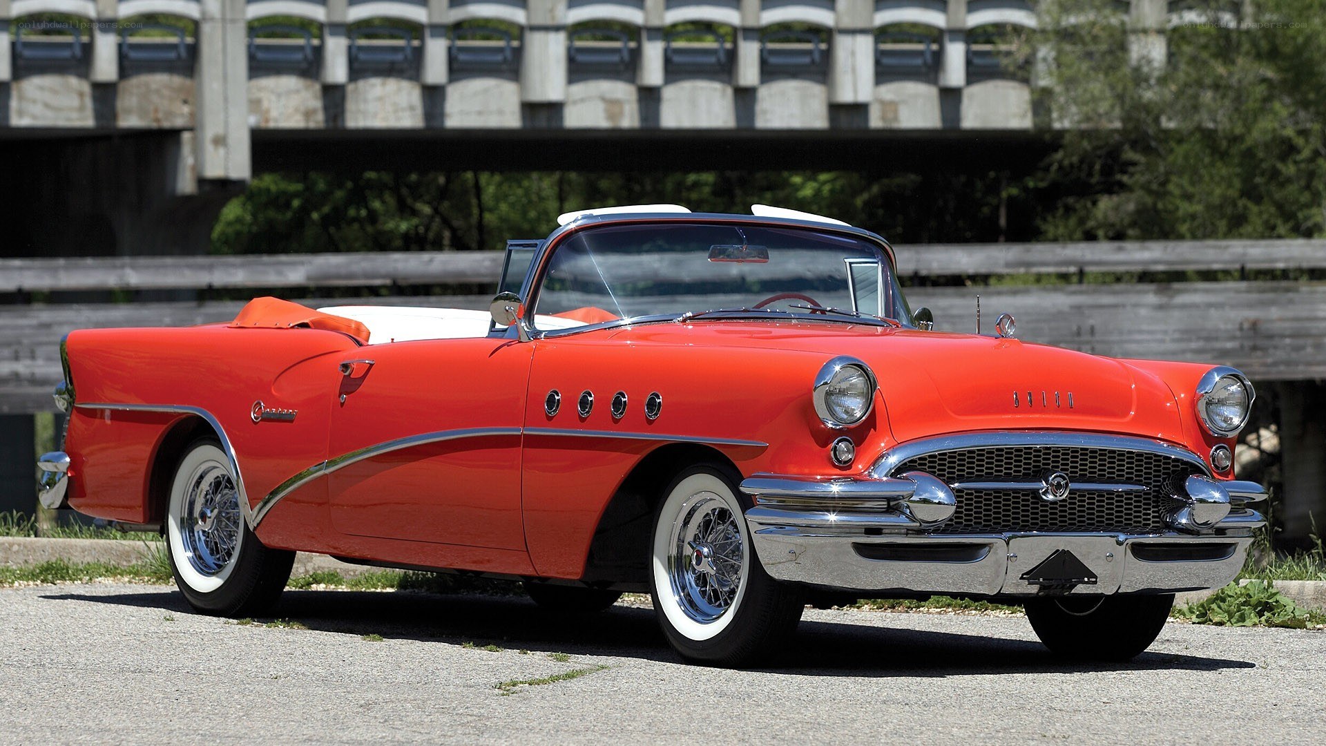 Red classic convertible car