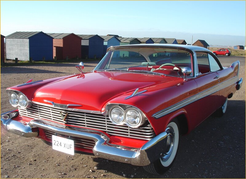 Red classic convertible car
