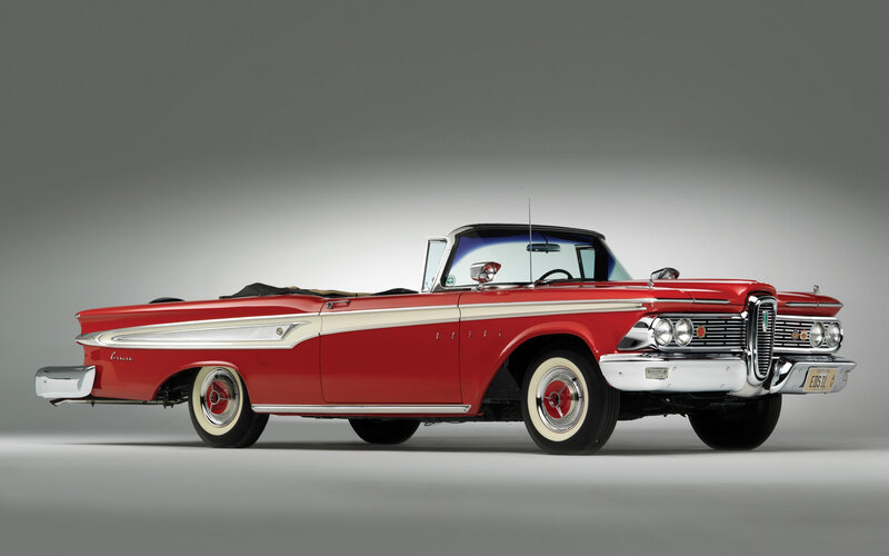Red classic convertible car