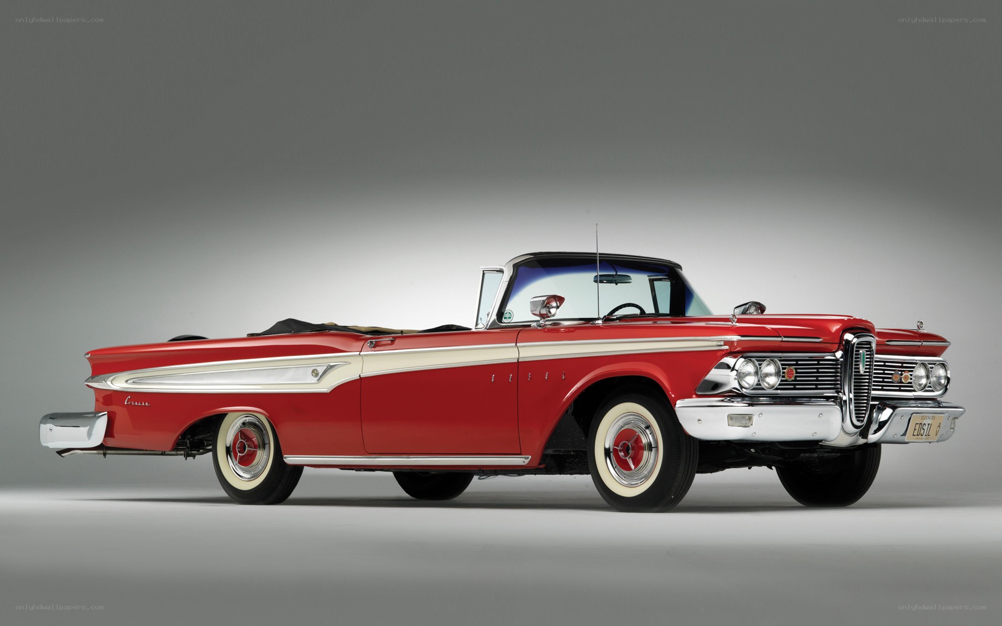 Red classic convertible car