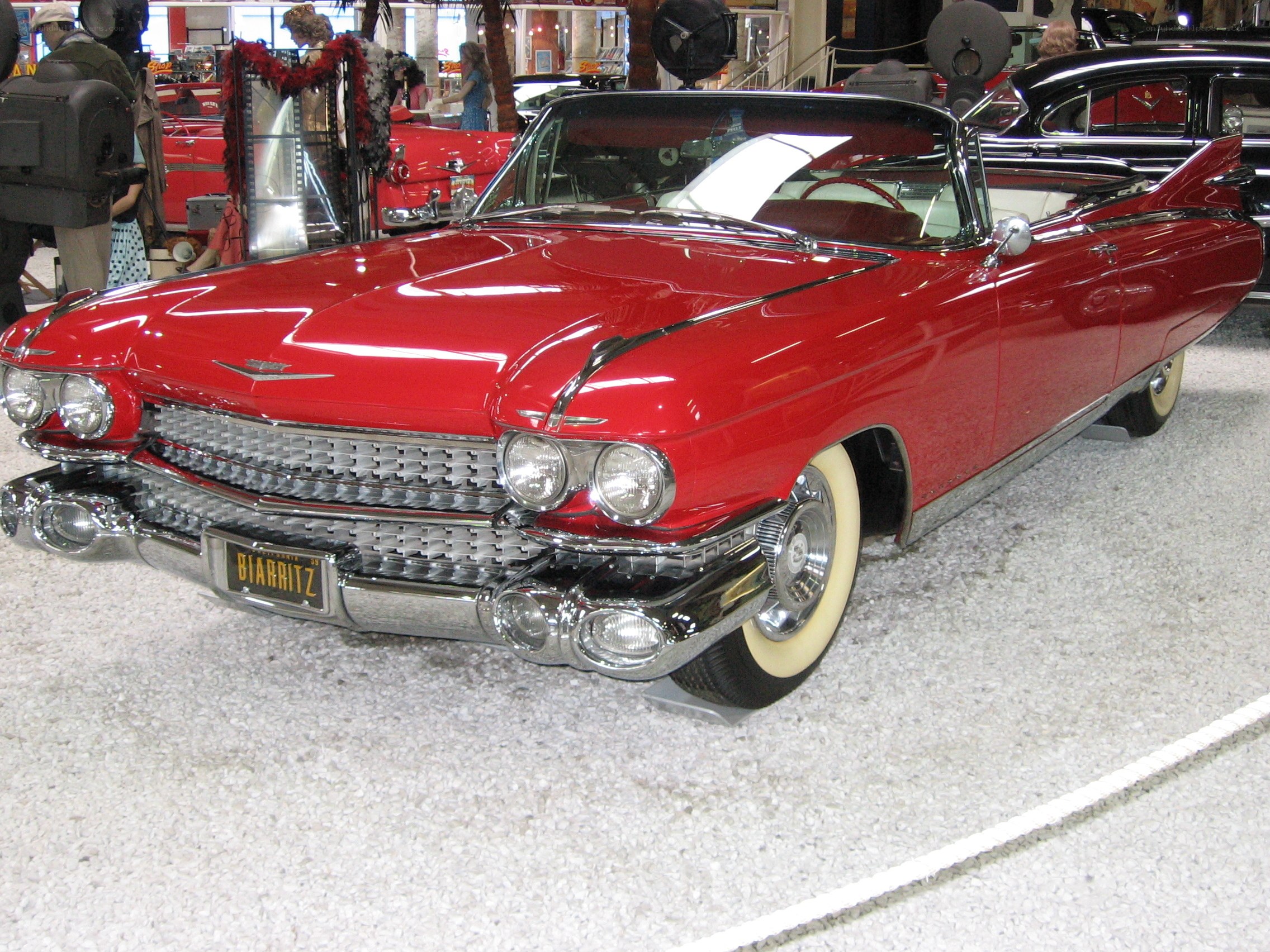 Red classic convertible car