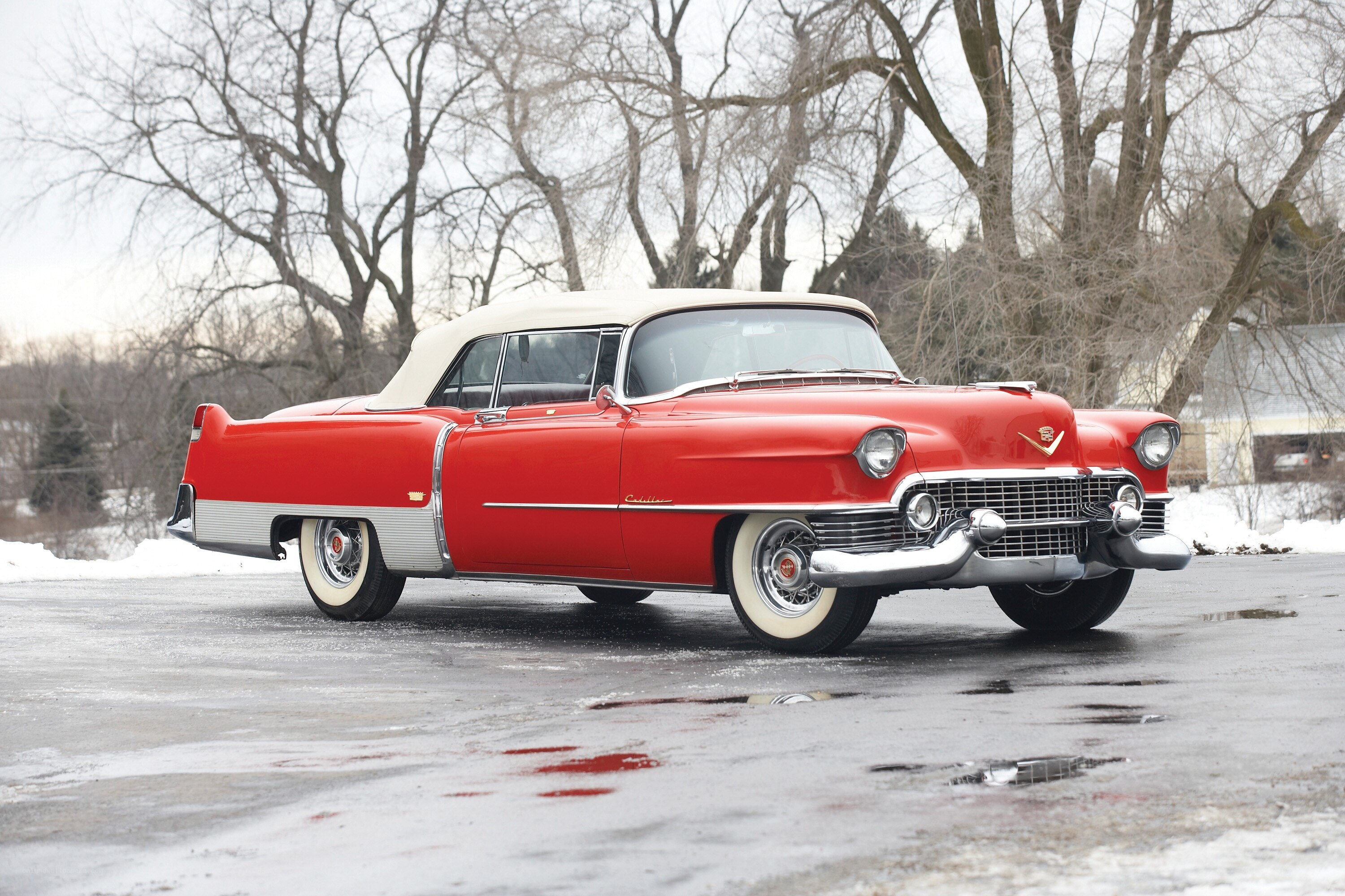 Red classic convertible car