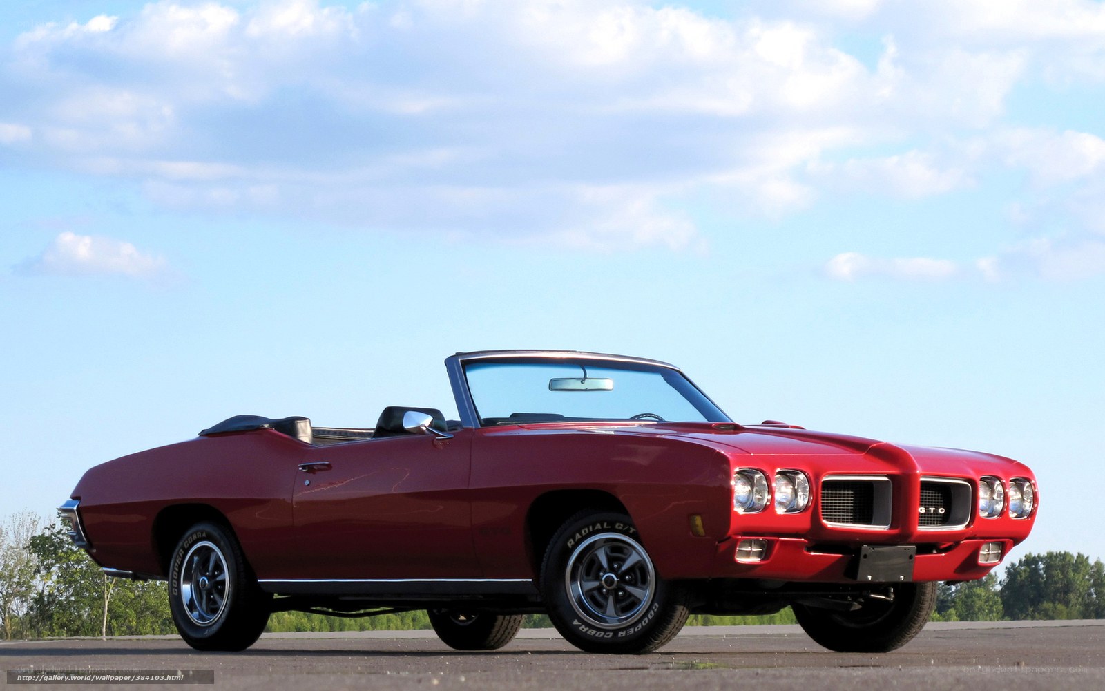 Red classic convertible car