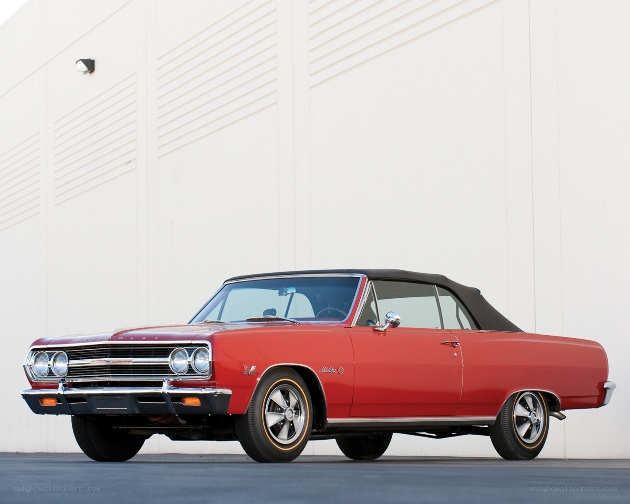 Red classic convertible car