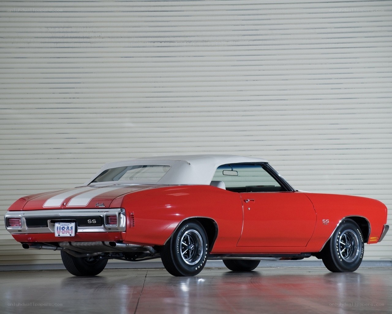 Red classic convertible car
