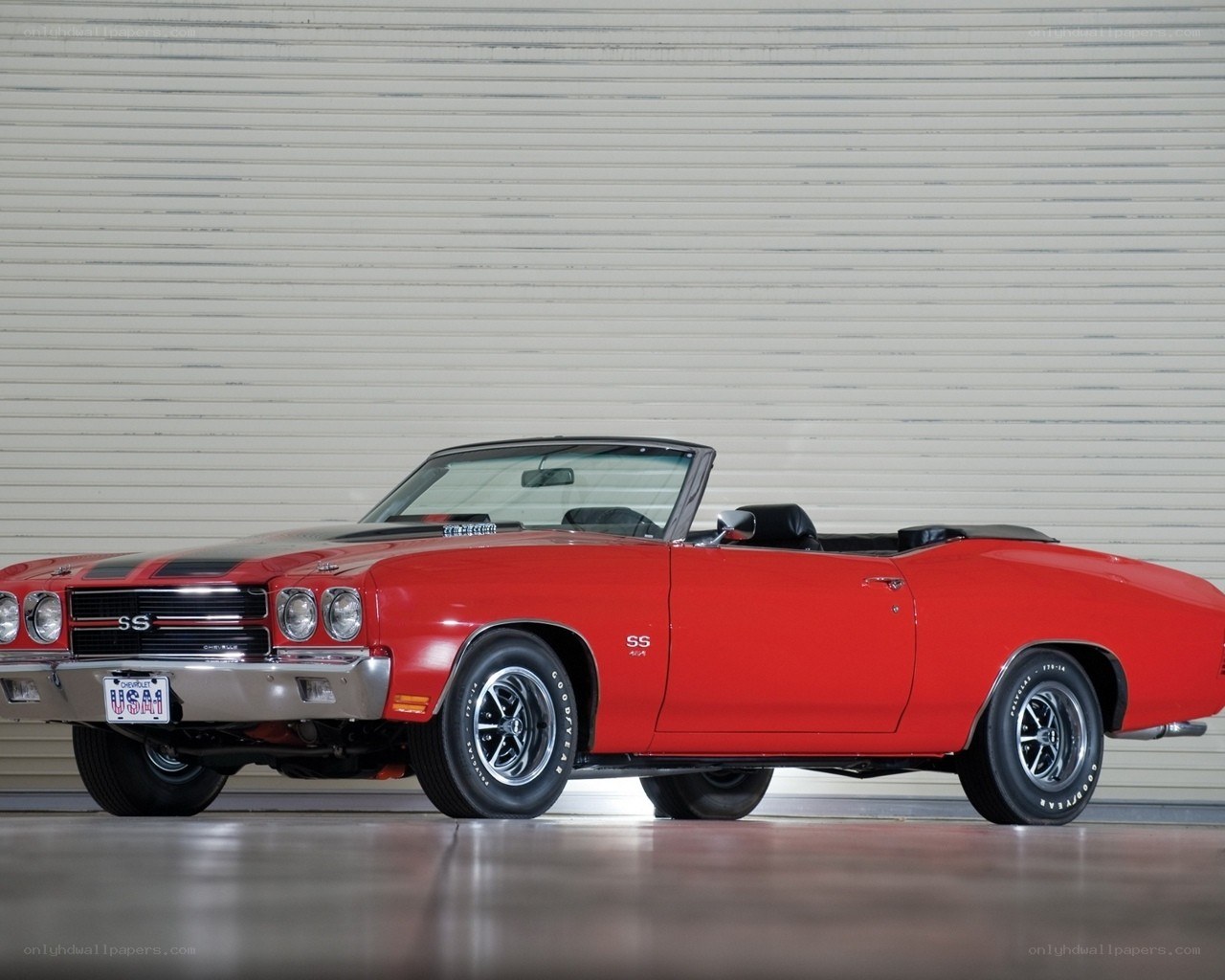 Red classic convertible car