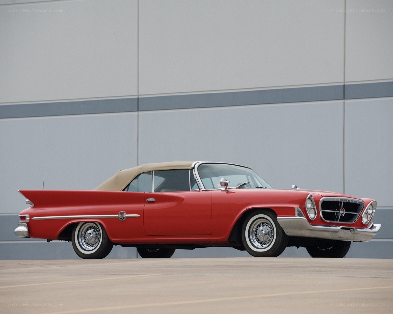Red classic convertible car