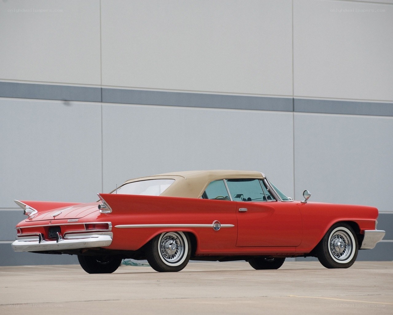Red classic convertible car