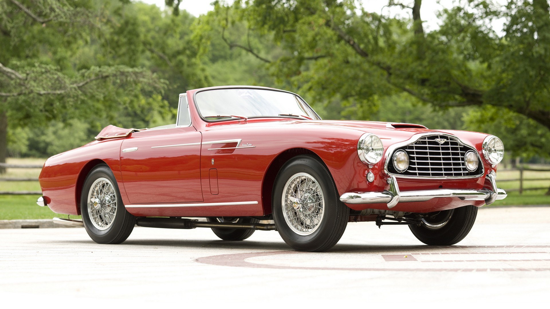 Red classic convertible car