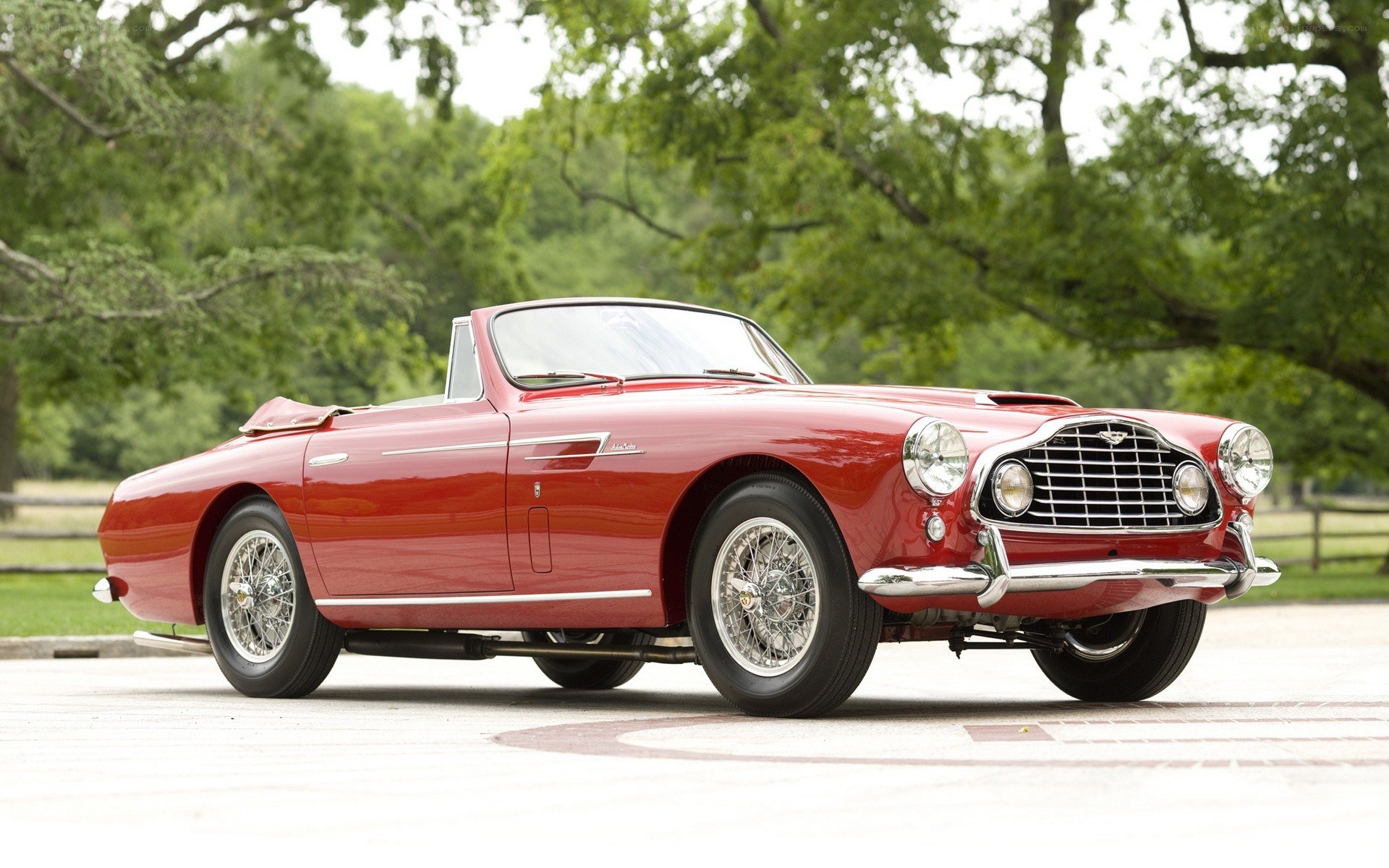 Red classic convertible car