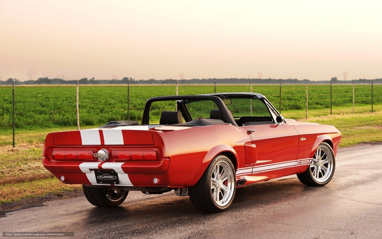 Red classic convertible car