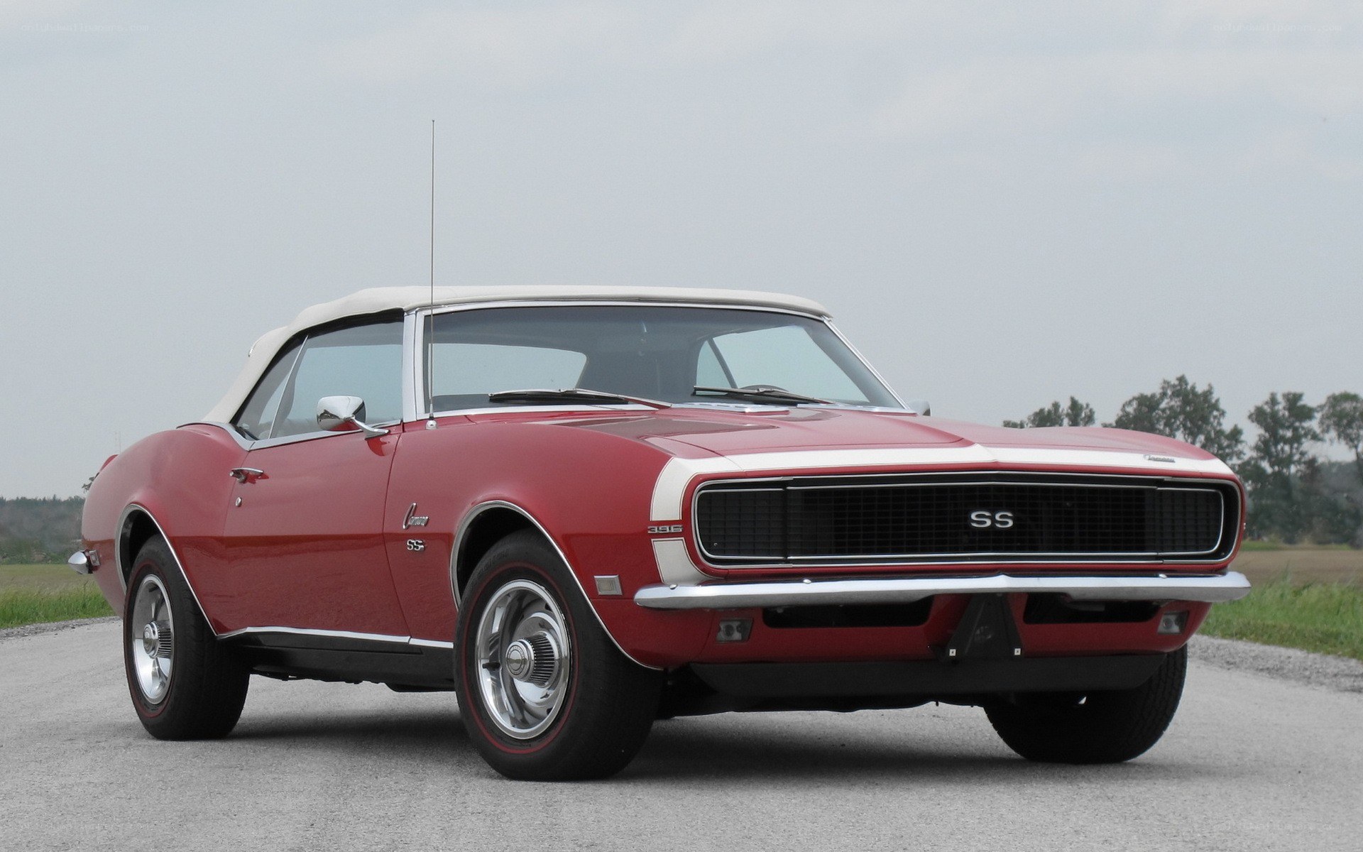 Red classic convertible car