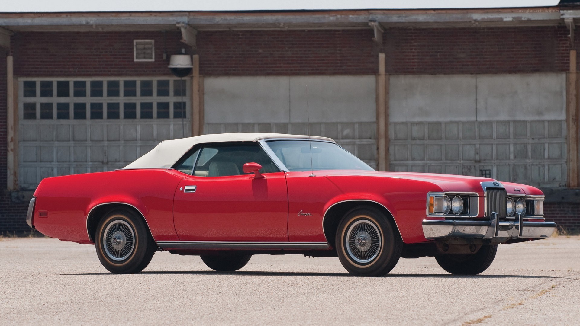 Red classic convertible car