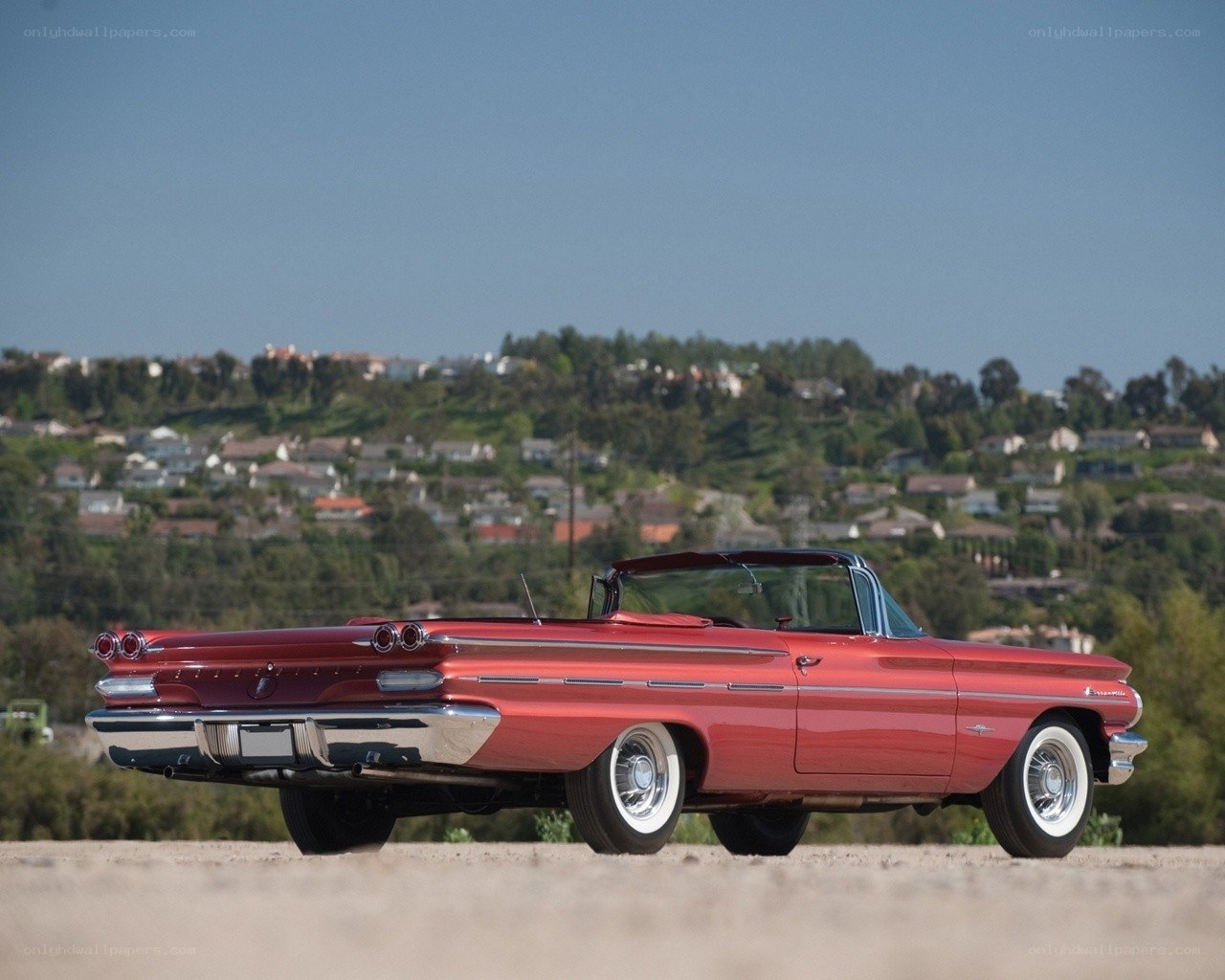 Red classic convertible car