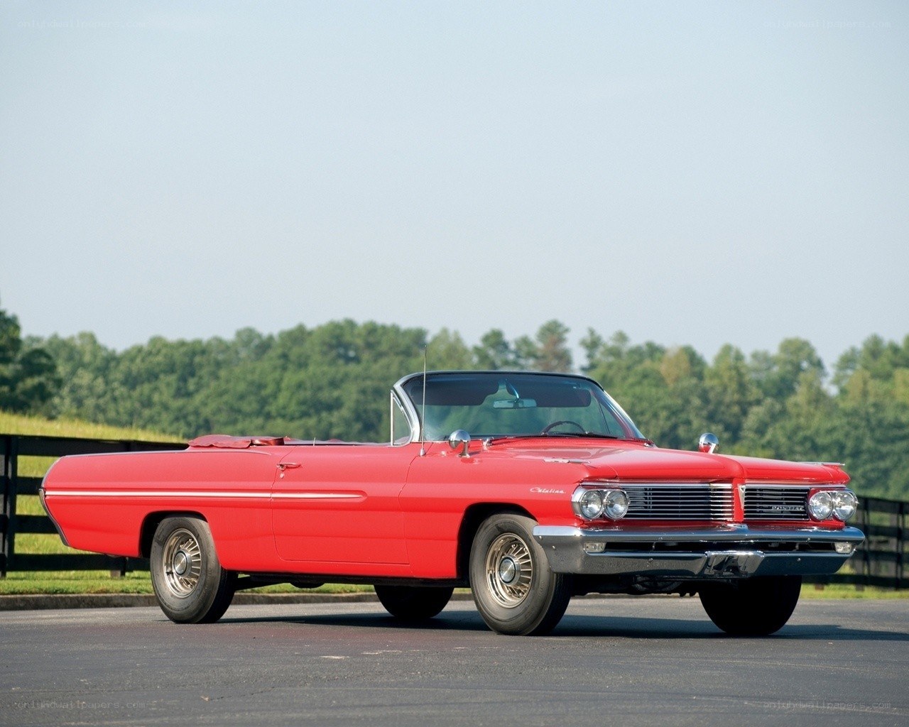 Red classic convertible car