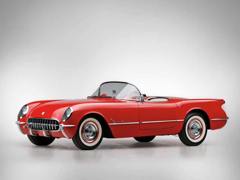 Red Classic Convertible Car — Neutral