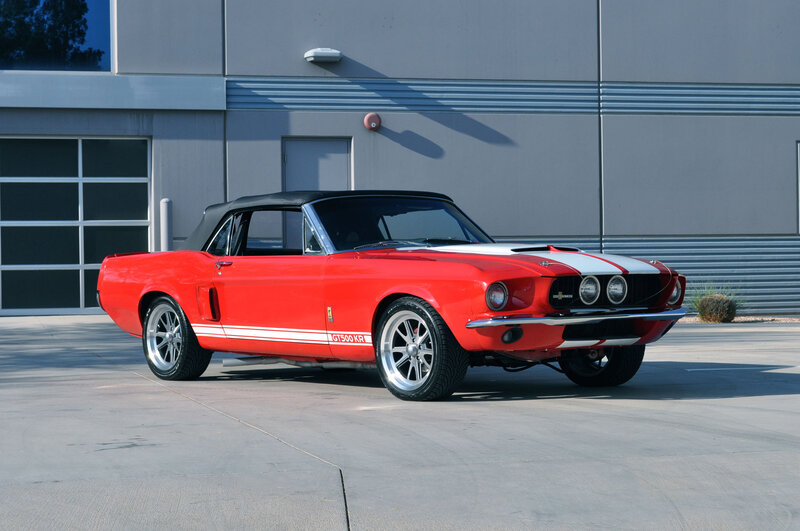 Red Classic Convertible — Dramatic, Afternoon