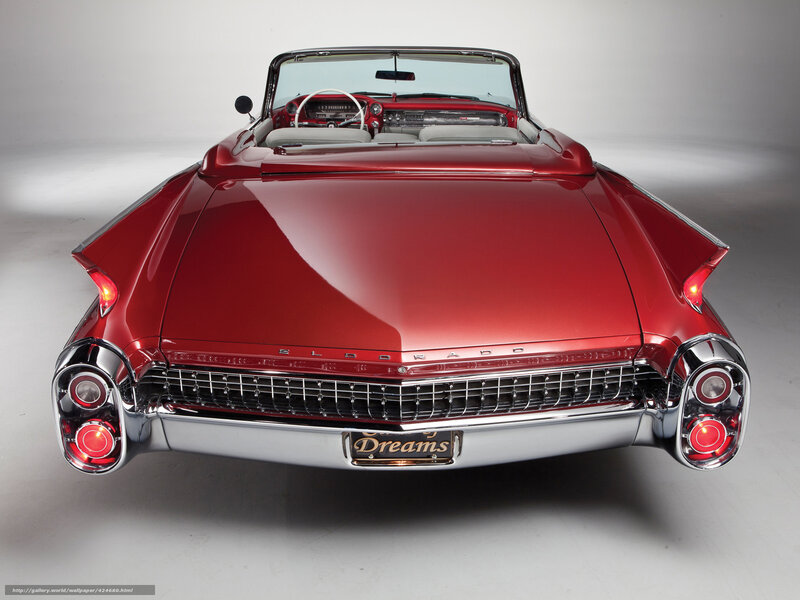 Red Classic Convertible — Dramatic, Photograph, Car Interior