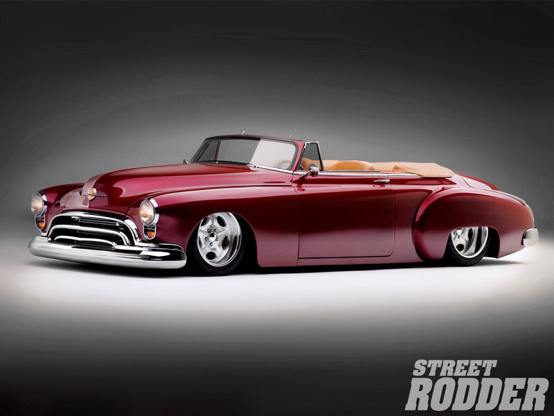 Red Classic Convertible — Dramatic, Photograph, Car, Tires