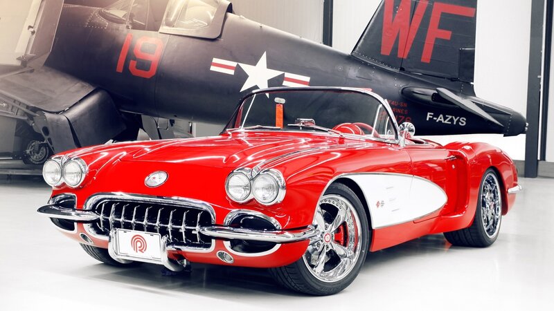Red Classic Convertible — Dramatic