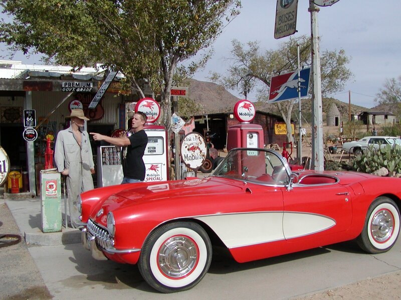 Red Classic Convertible — Nostalgic, Afternoon
