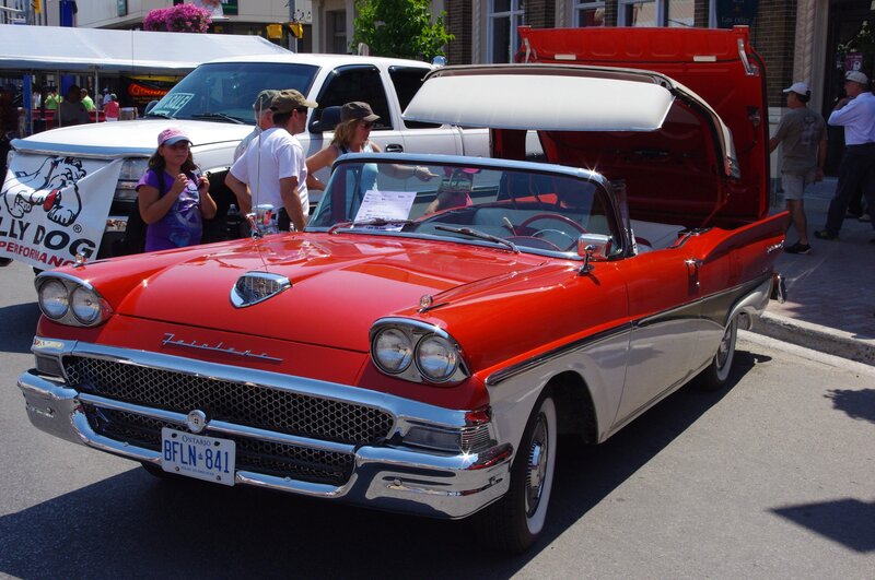 Red Classic Convertible — Outdoor, Afternoon, Photograph