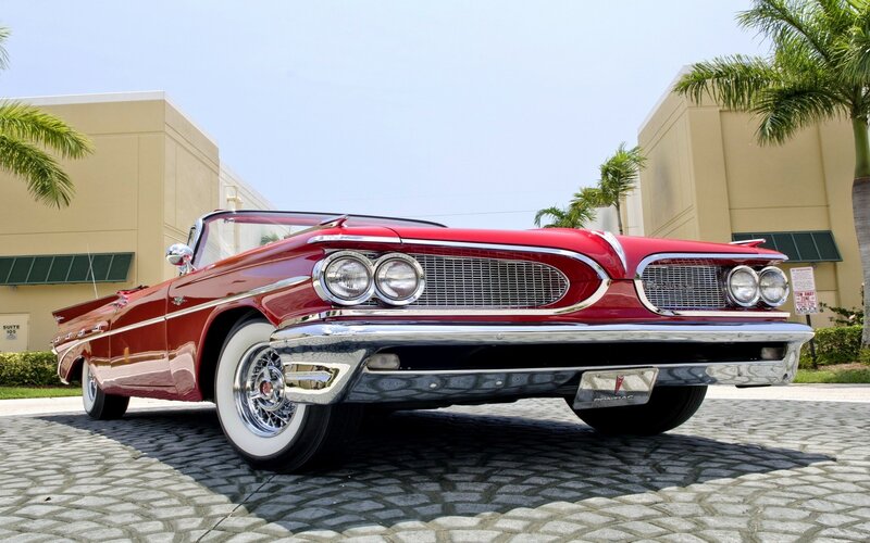 Red Classic Convertible — Serene, Afternoon, Photograph, Building
