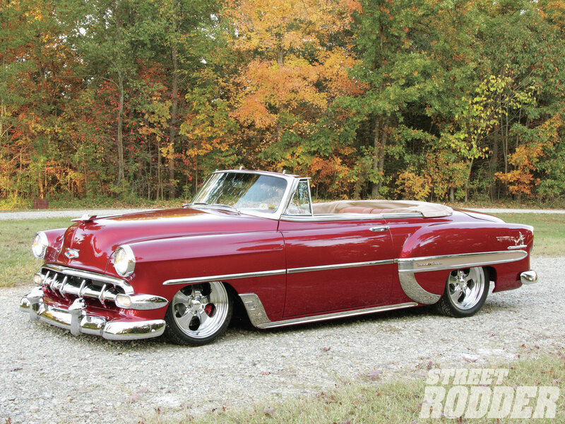 Red Classic Convertible — Serene, Autumn