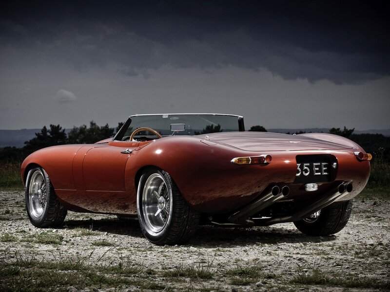 Red classic convertible sports car