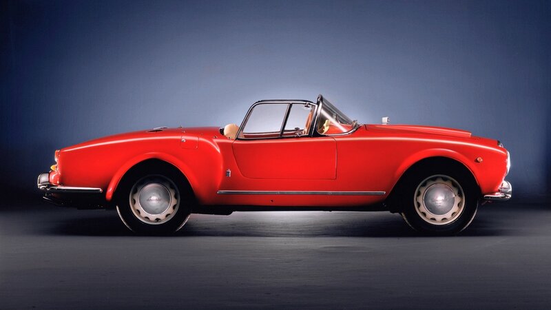 Red classic convertible sports car